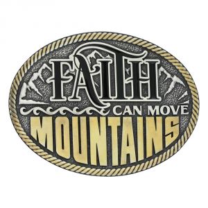 Montana Silversmiths Faith Can Move Mountains Attitude Buckle (A652)